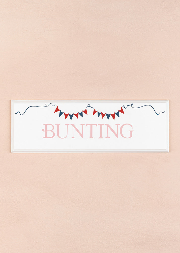 Bunting Name Plaque