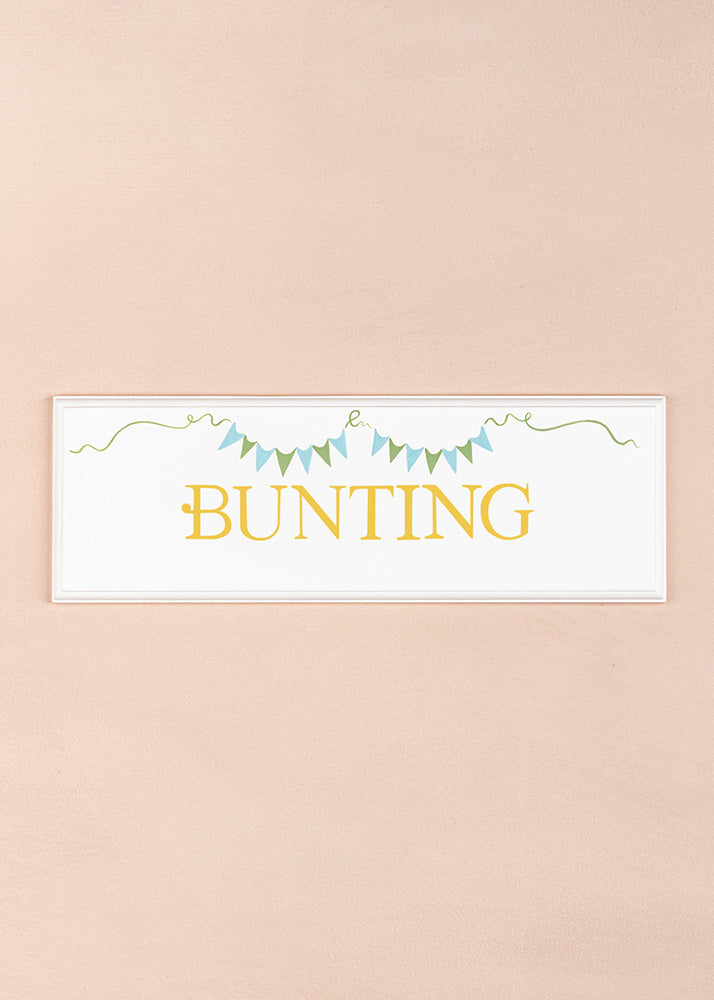 Bunting Name Plaque