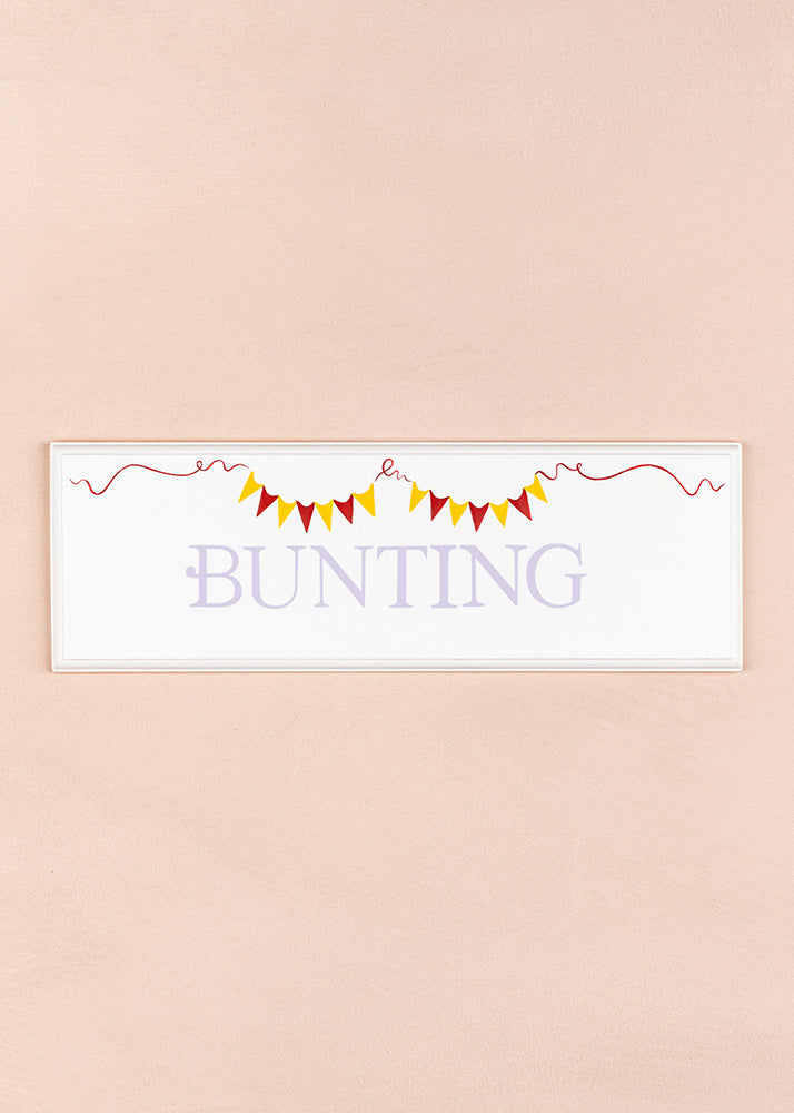Bunting Name Plaque