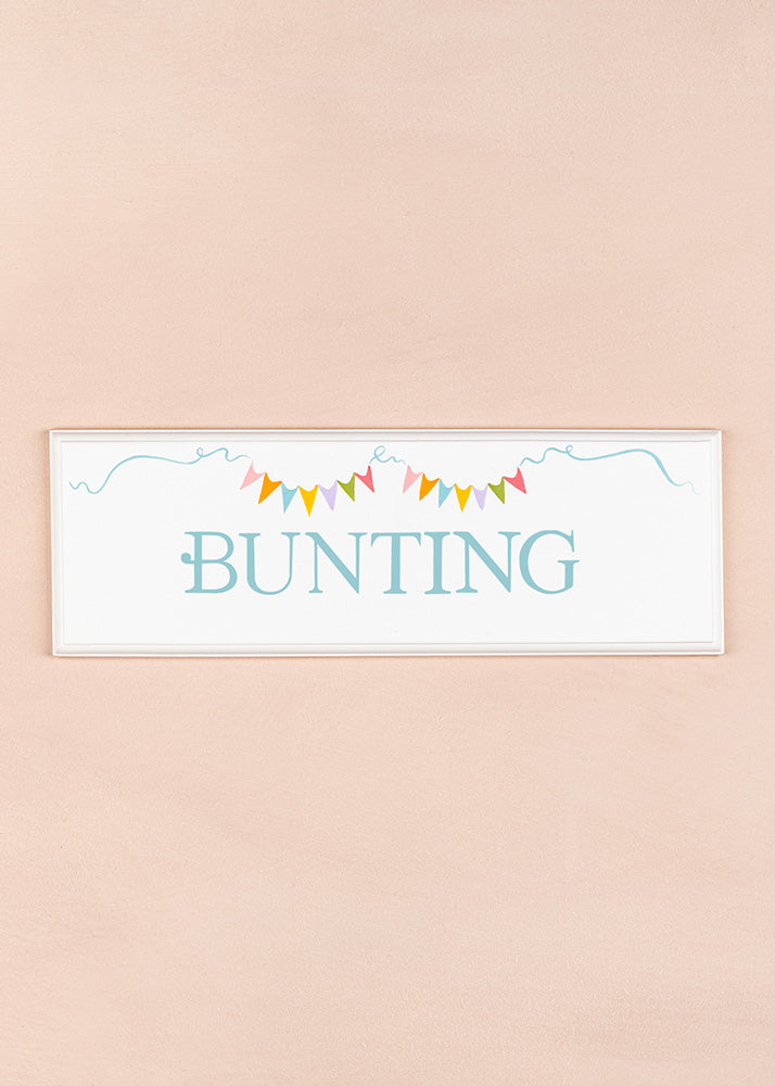 Bunting Name Plaque