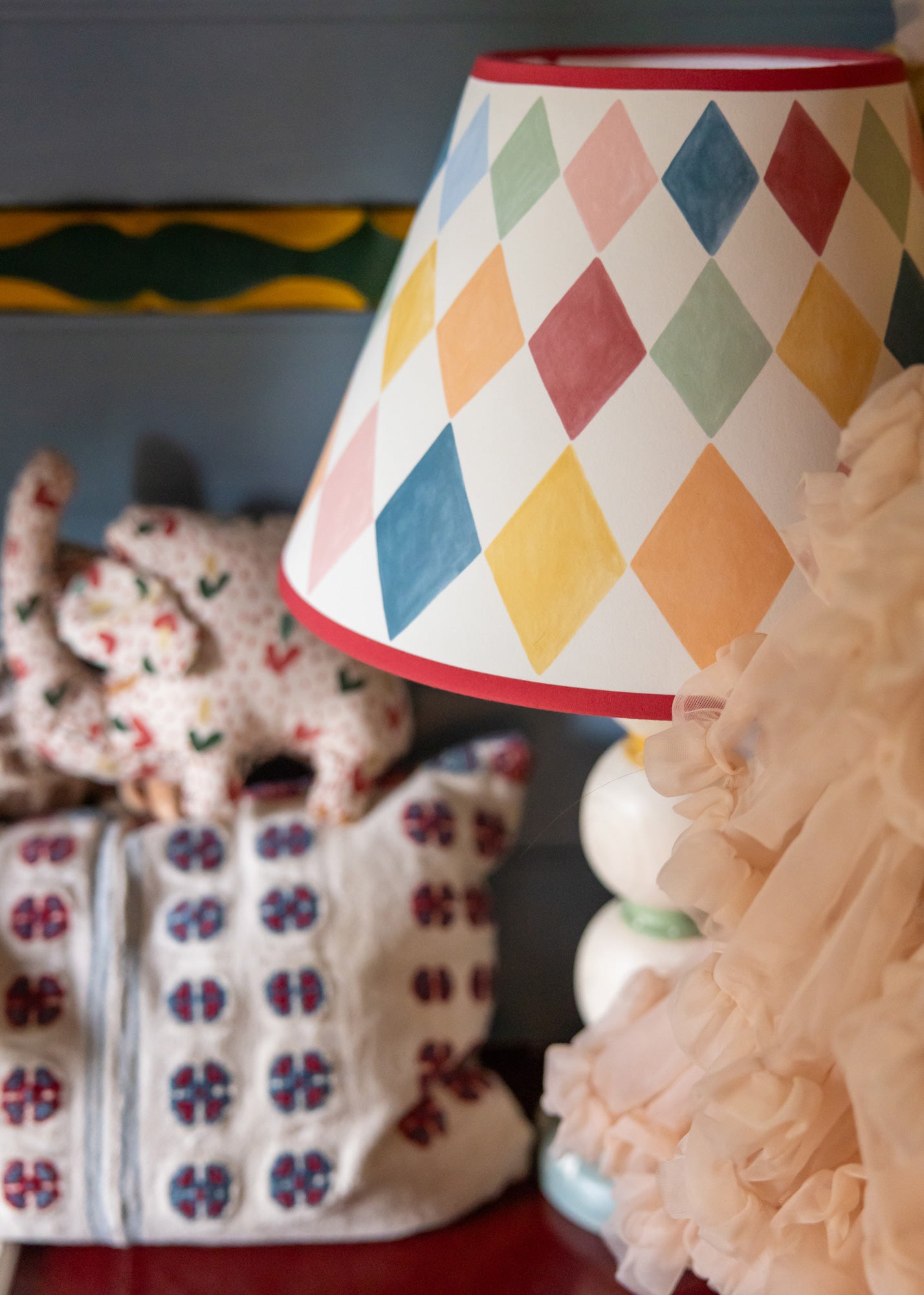 Harlequin Lampshade ~ Pick'n'Mix