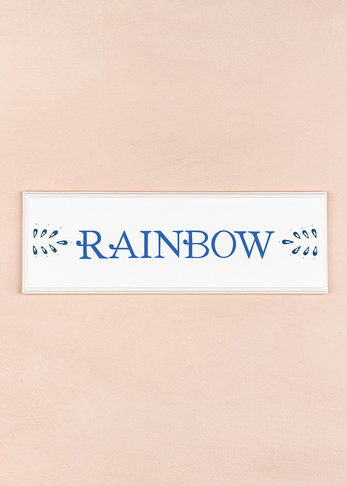 Rainbow Name Plaque