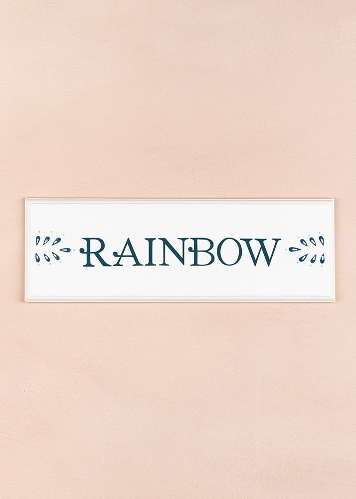 Rainbow Name Plaque