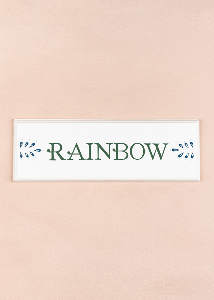 Rainbow Name Plaque