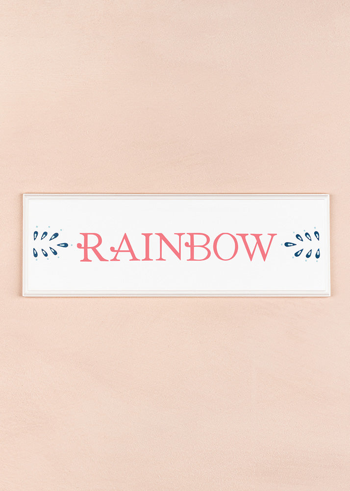 Rainbow Name Plaque