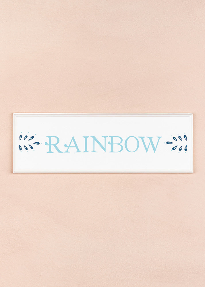 Rainbow Name Plaque