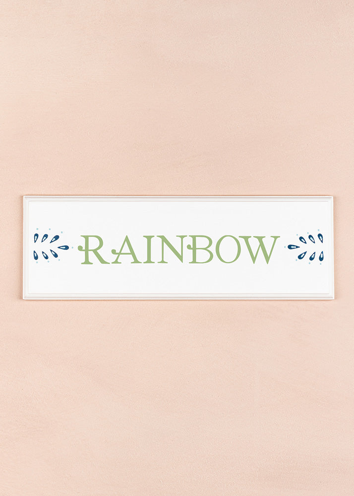 Rainbow Name Plaque