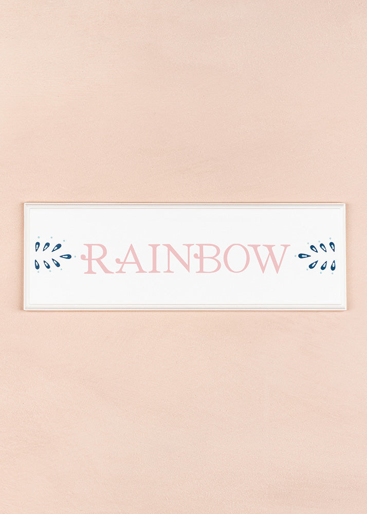 Rainbow Name Plaque