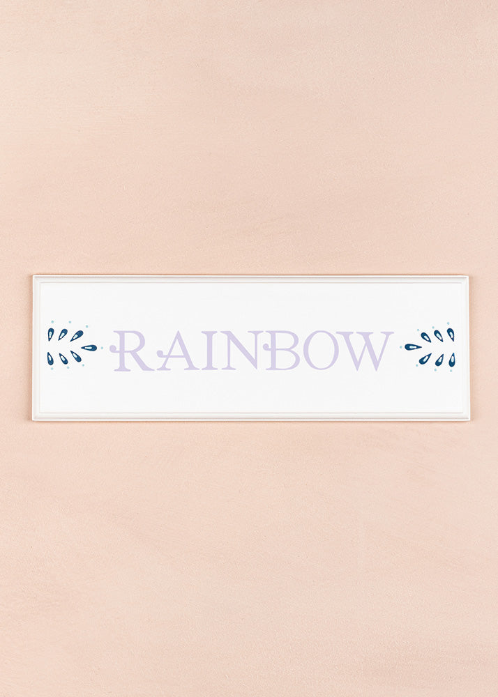 Rainbow Name Plaque