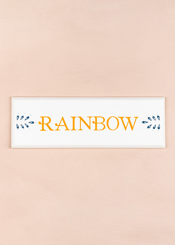 Rainbow Name Plaque