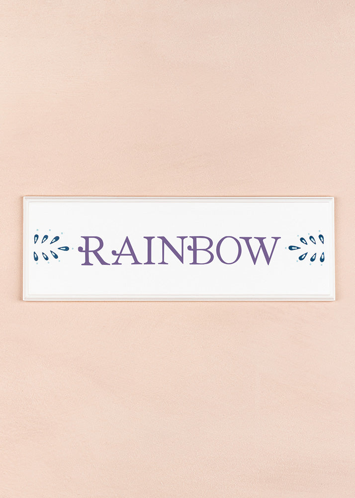 Rainbow Name Plaque