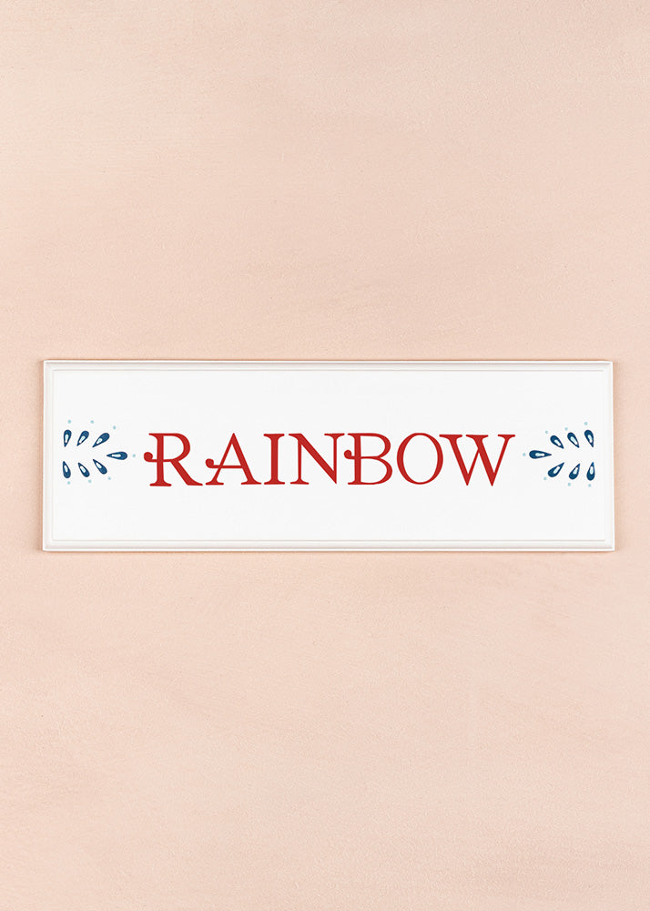 Rainbow Name Plaque