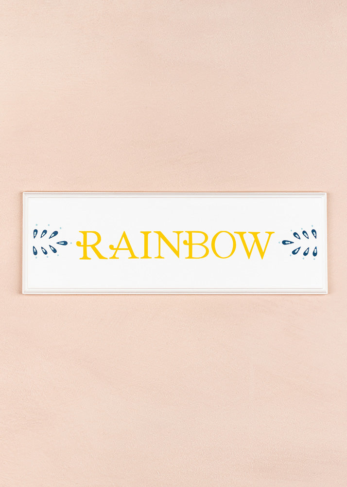 Rainbow Name Plaque