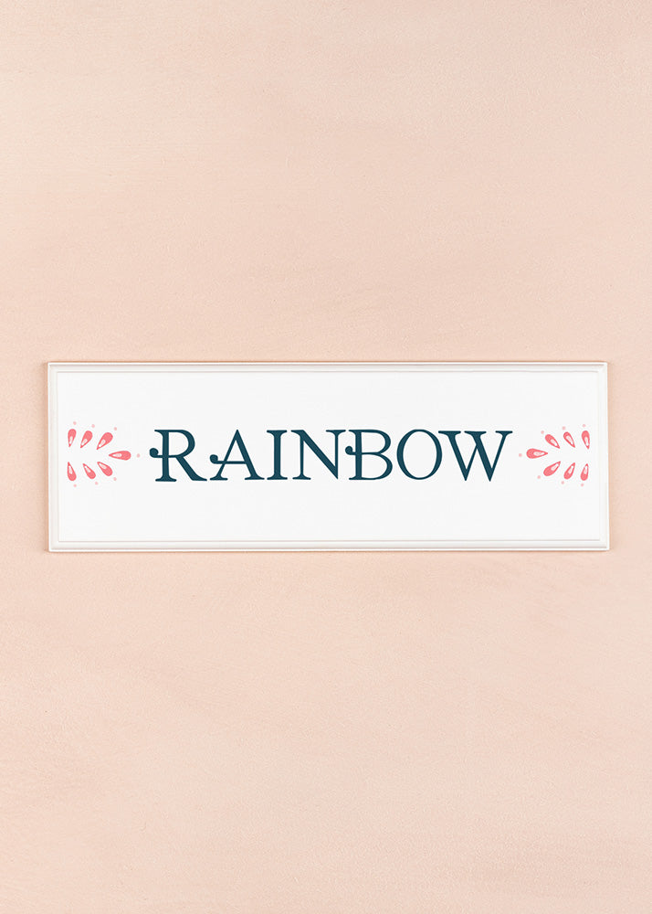 Rainbow Name Plaque