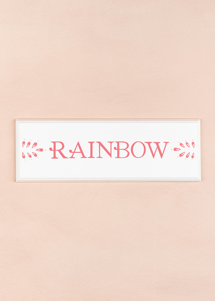 Rainbow Name Plaque