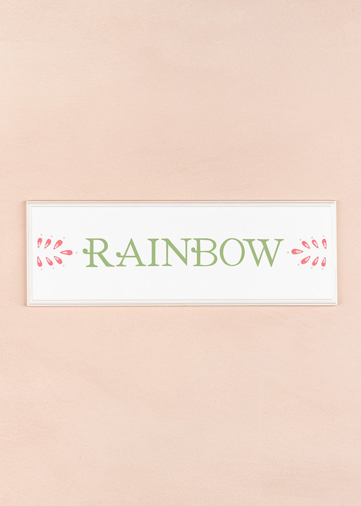 Rainbow Name Plaque