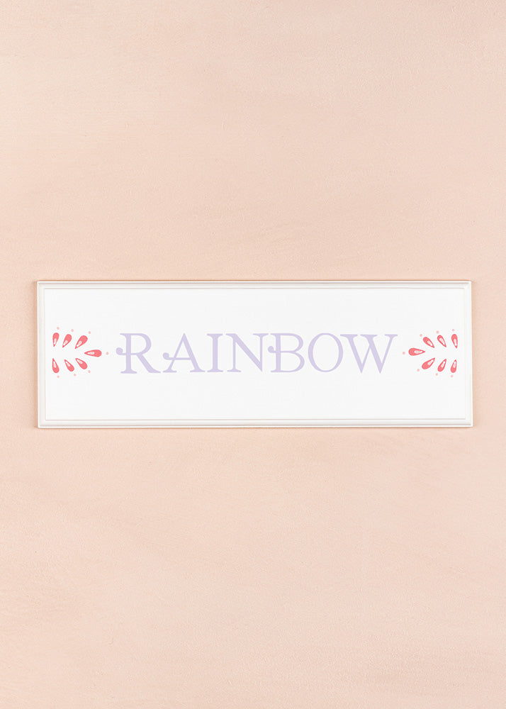 Rainbow Name Plaque