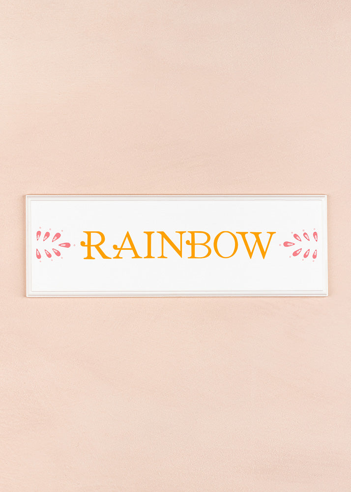 Rainbow Name Plaque