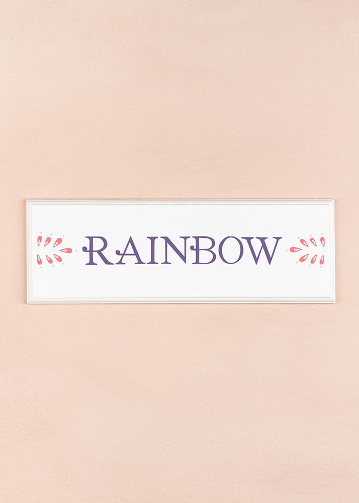 Rainbow Name Plaque