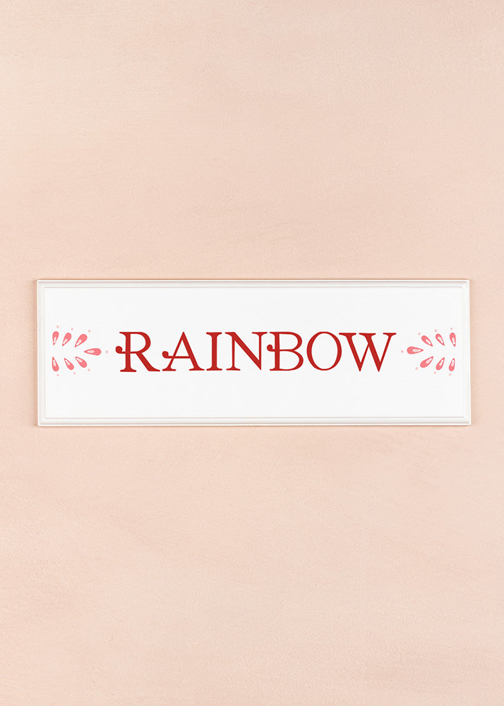 Rainbow Name Plaque