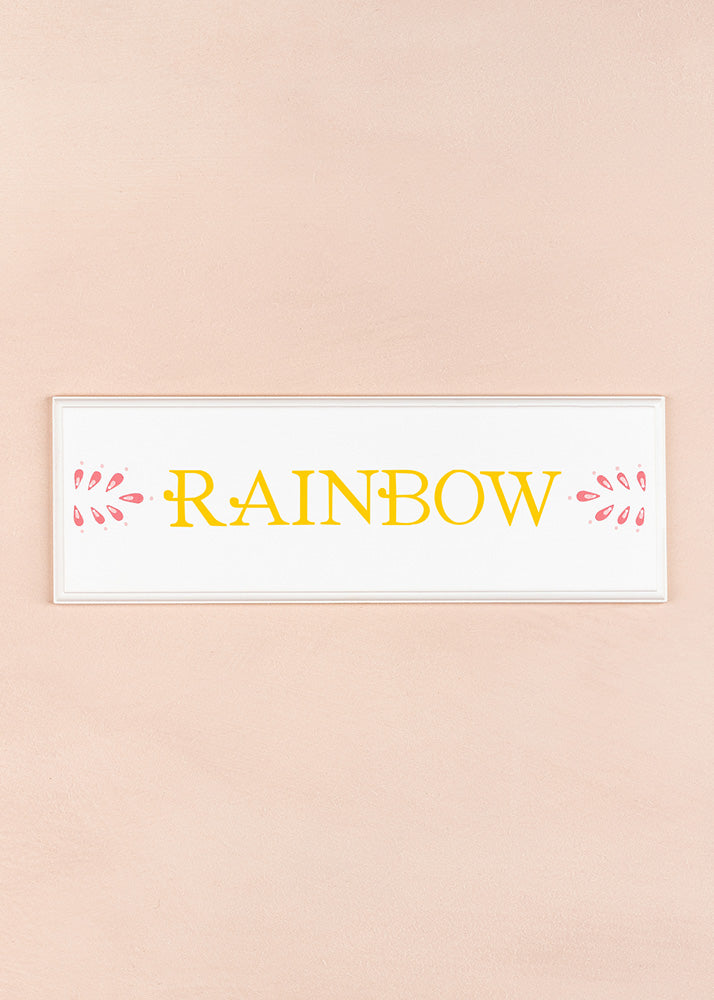 Rainbow Name Plaque