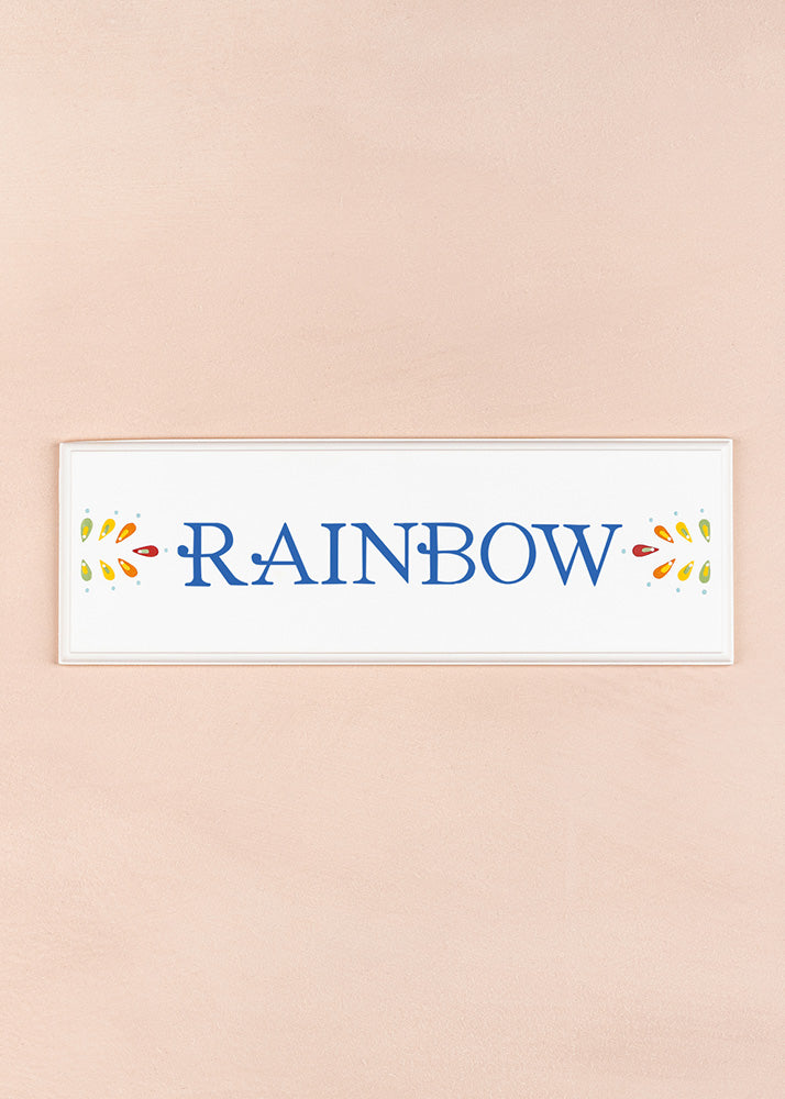 Rainbow Name Plaque