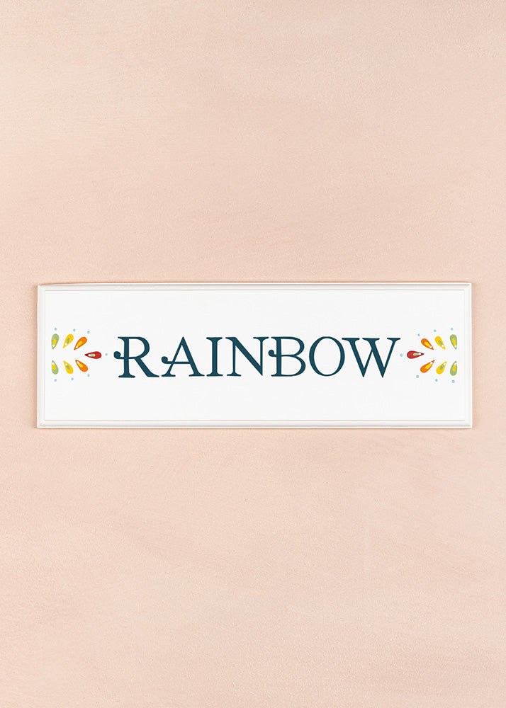 Rainbow Name Plaque