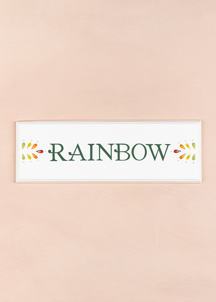 Rainbow Name Plaque