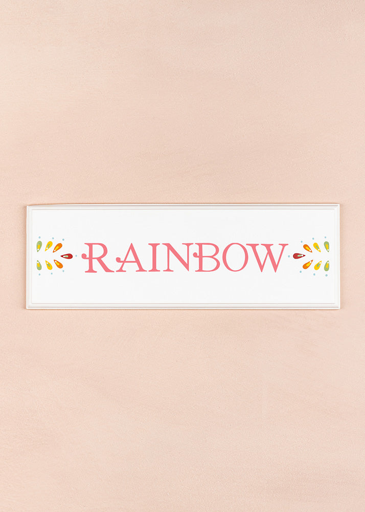 Rainbow Name Plaque