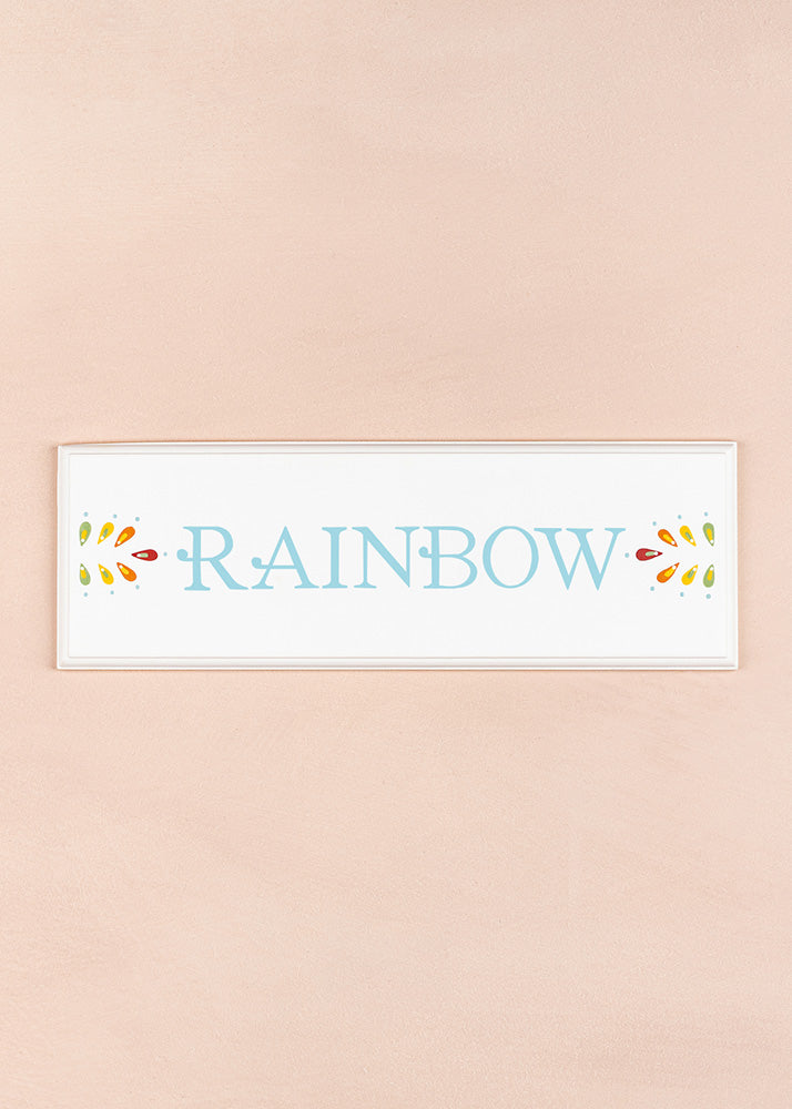 Rainbow Name Plaque