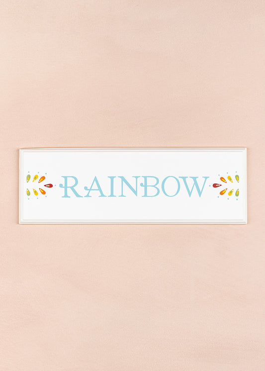 Rainbow Name Plaque