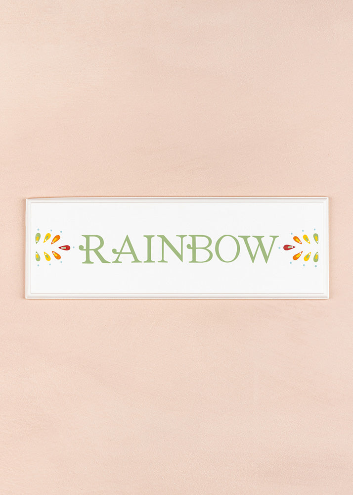 Rainbow Name Plaque