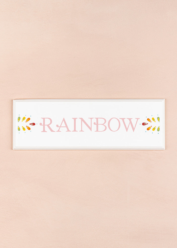 Rainbow Name Plaque