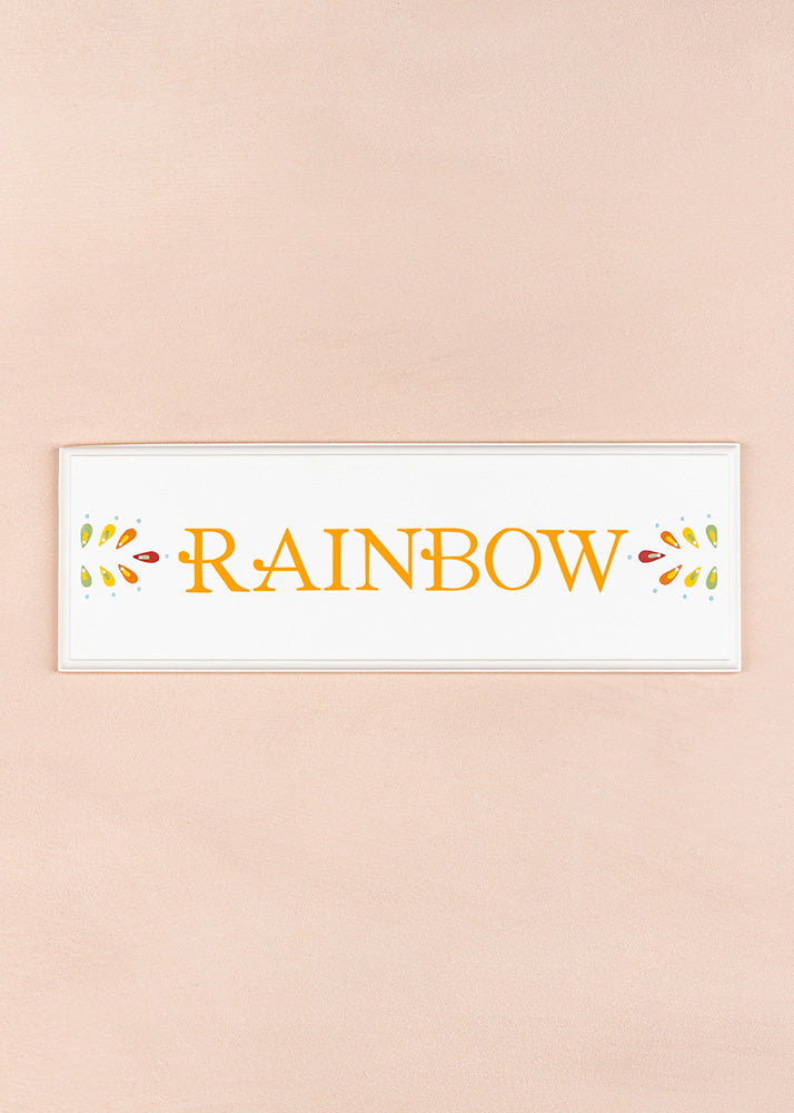 Rainbow Name Plaque