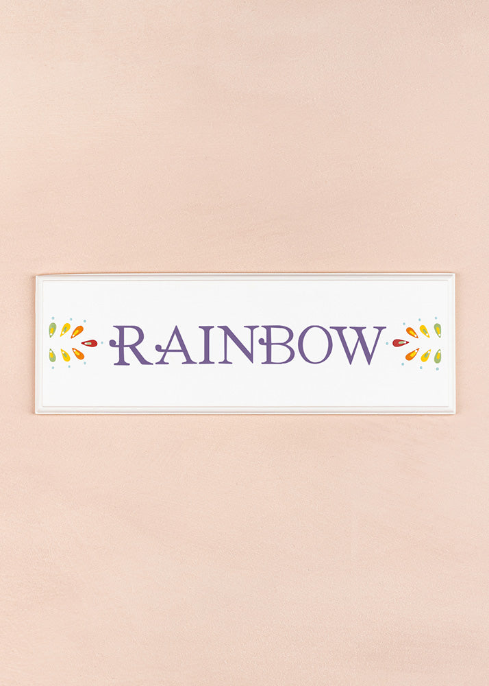 Rainbow Name Plaque