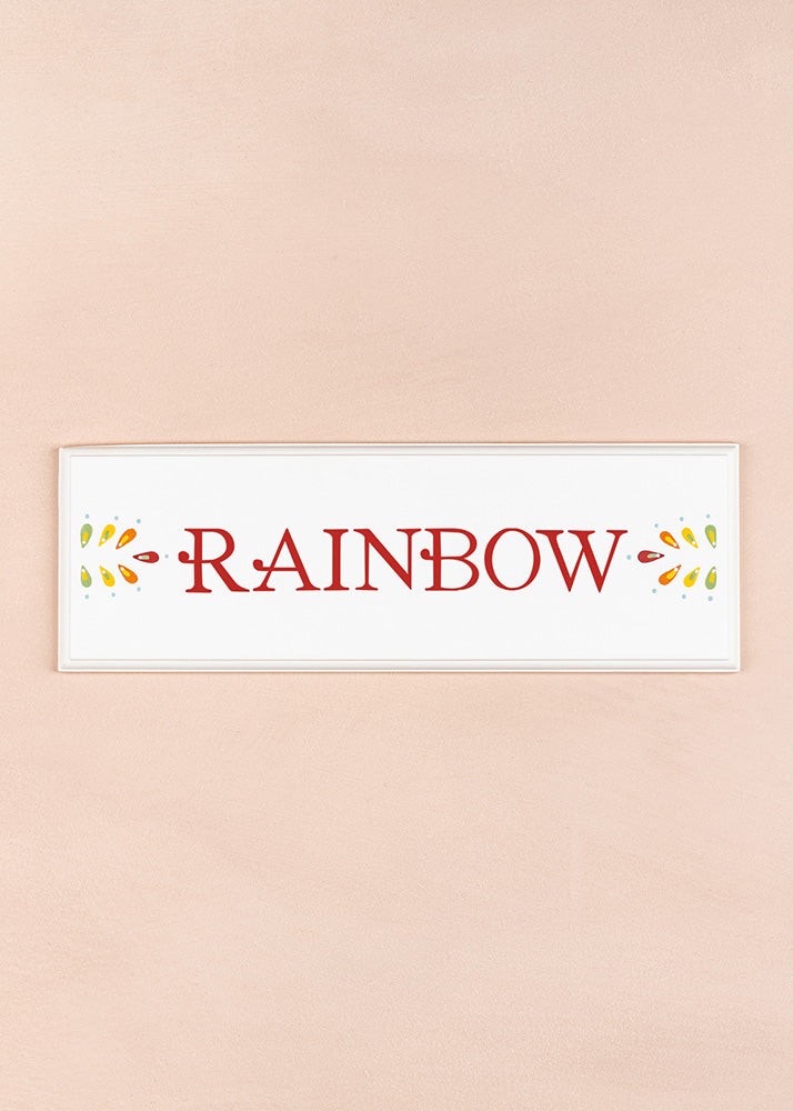 Rainbow Name Plaque