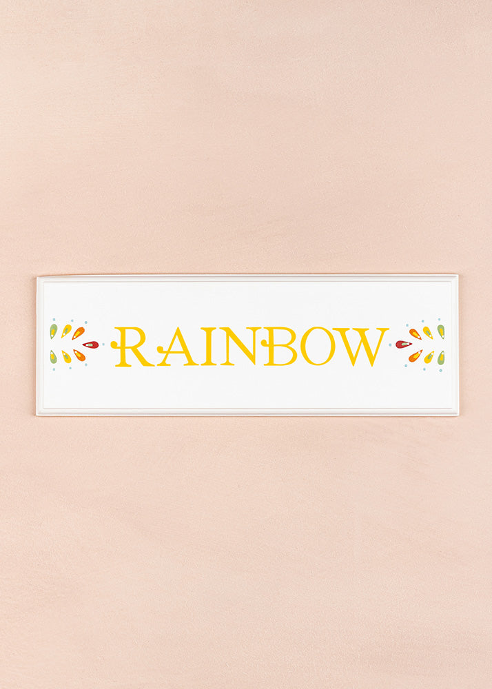 Rainbow Name Plaque