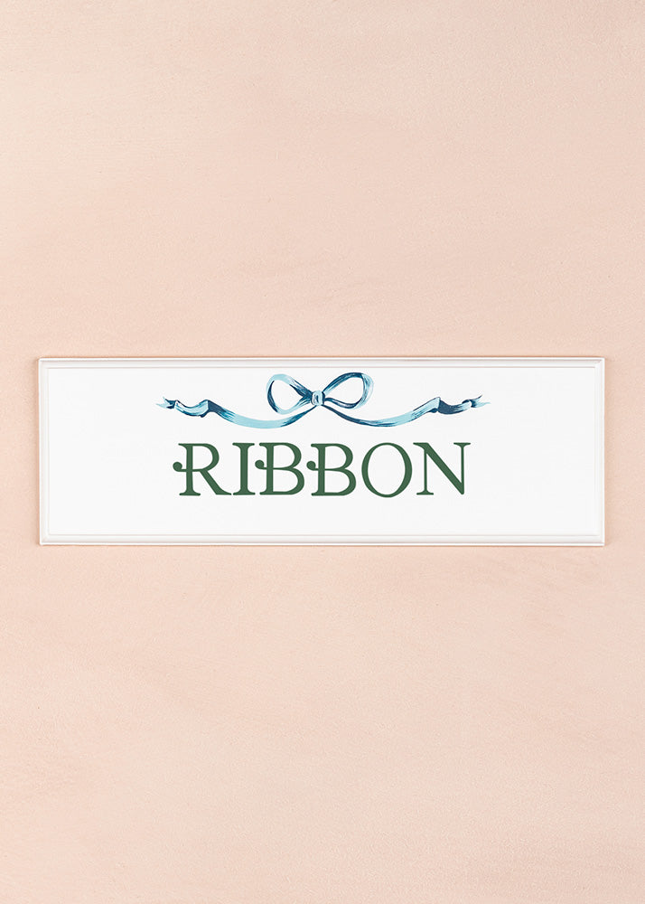 Ribbon Name Plaque