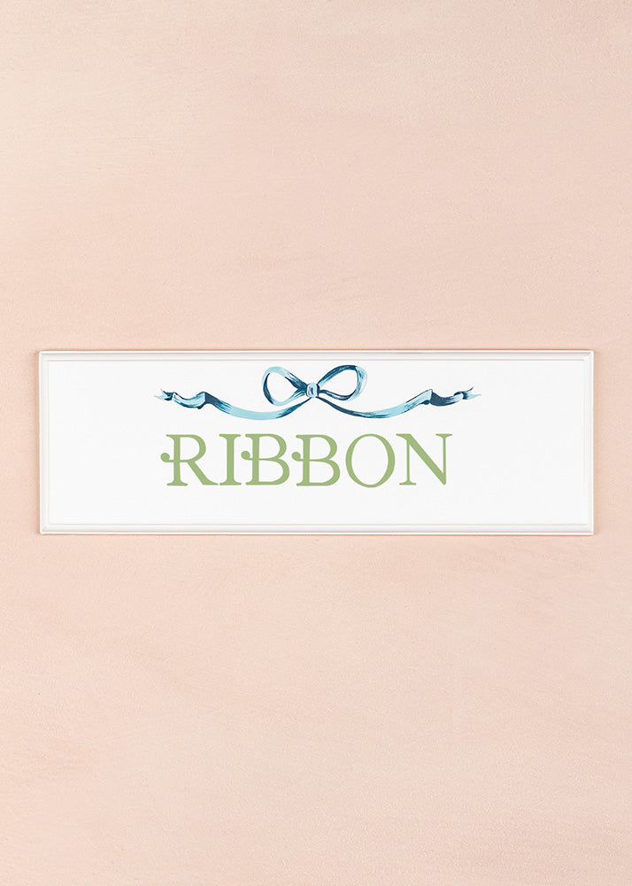 Ribbon Name Plaque
