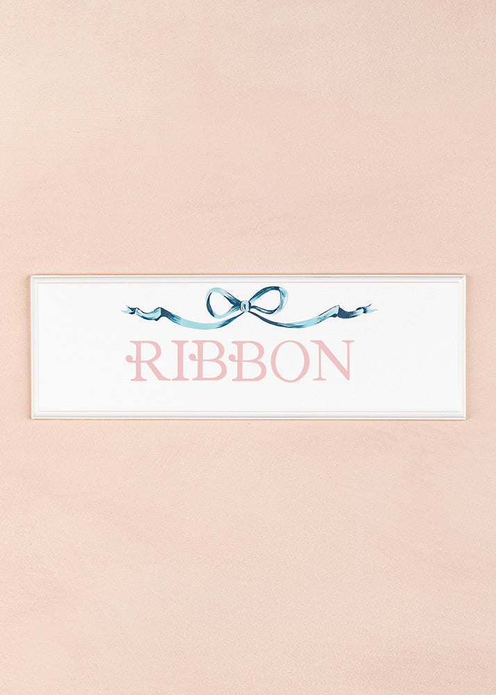 Ribbon Name Plaque