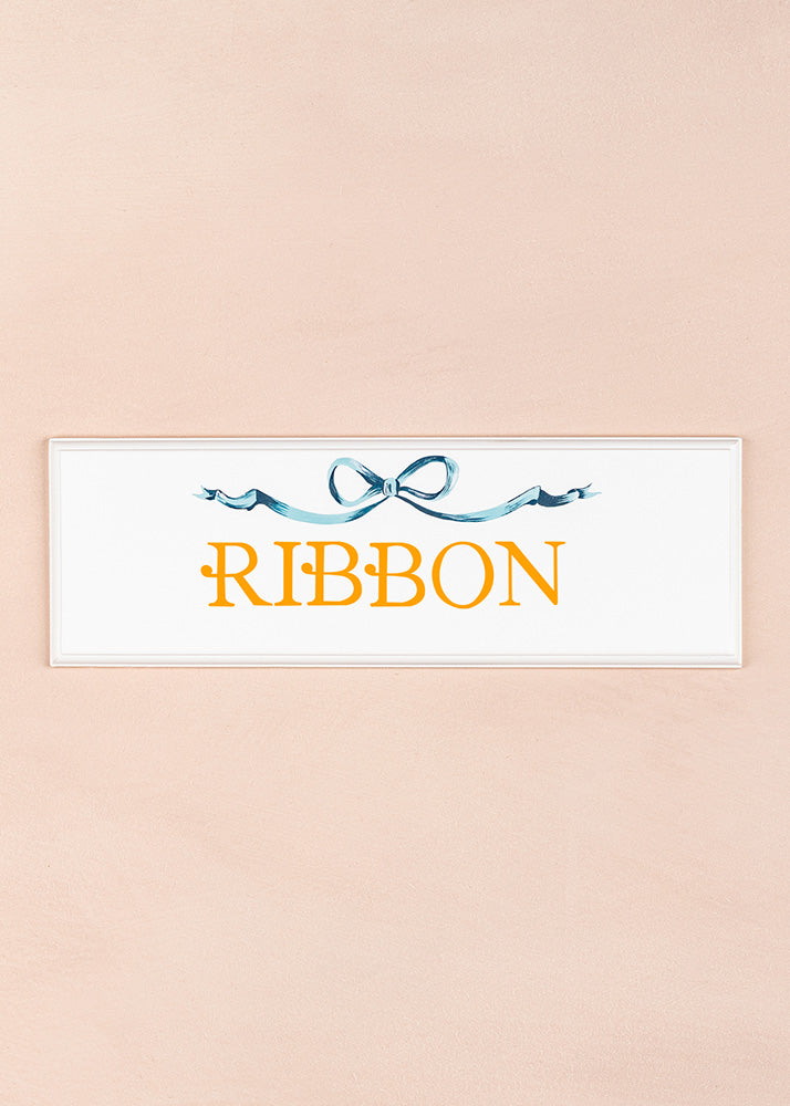 Ribbon Name Plaque