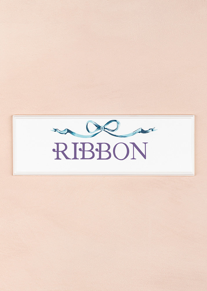 Ribbon Name Plaque