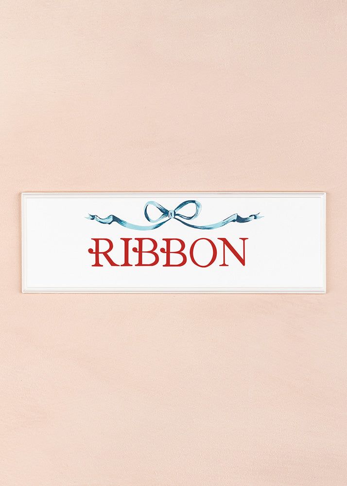 Ribbon Name Plaque