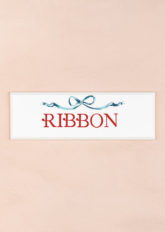 Ribbon Name Plaque