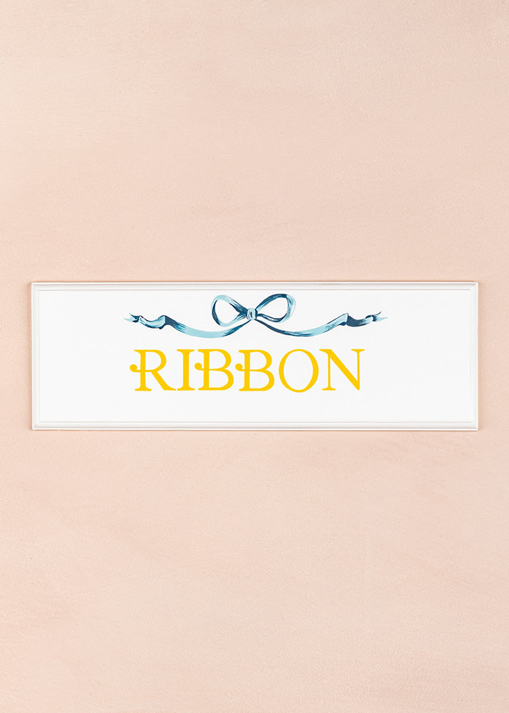 Ribbon Name Plaque