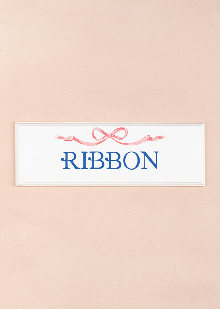 Ribbon Name Plaque