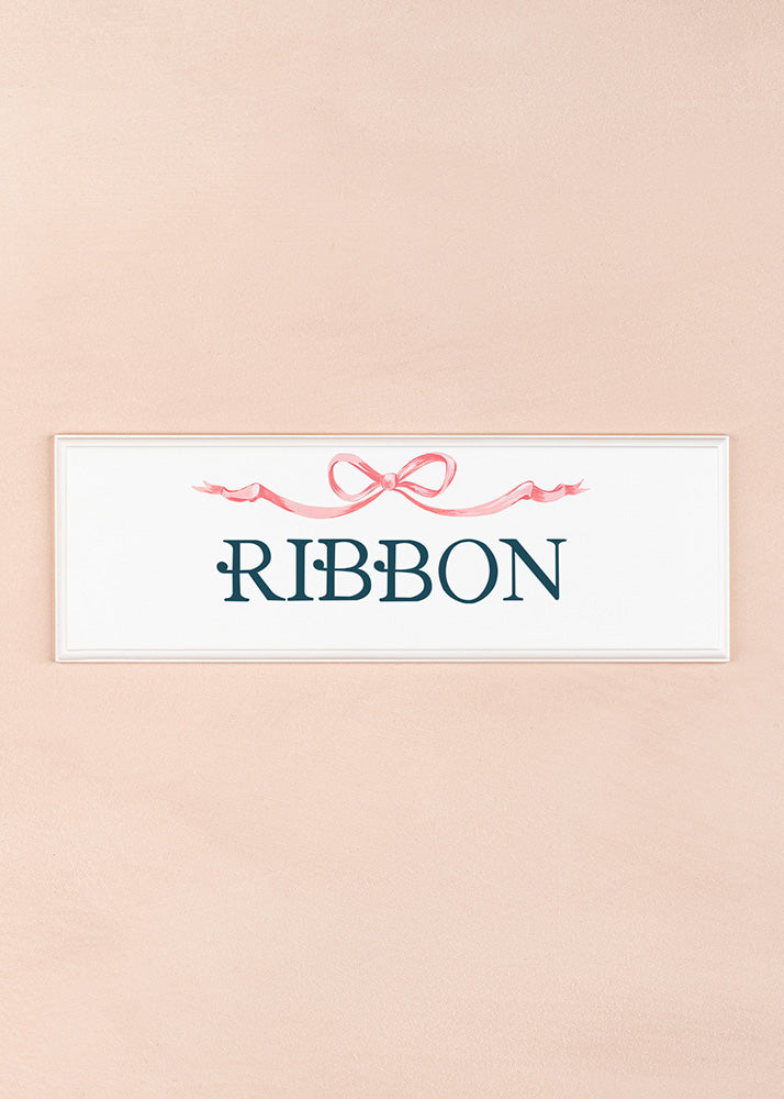 Ribbon Name Plaque