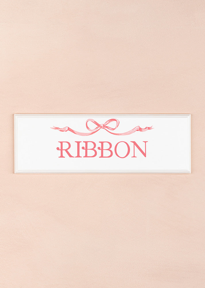 Ribbon Name Plaque