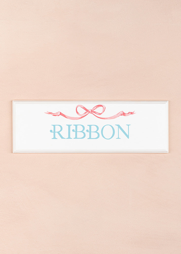Ribbon Name Plaque