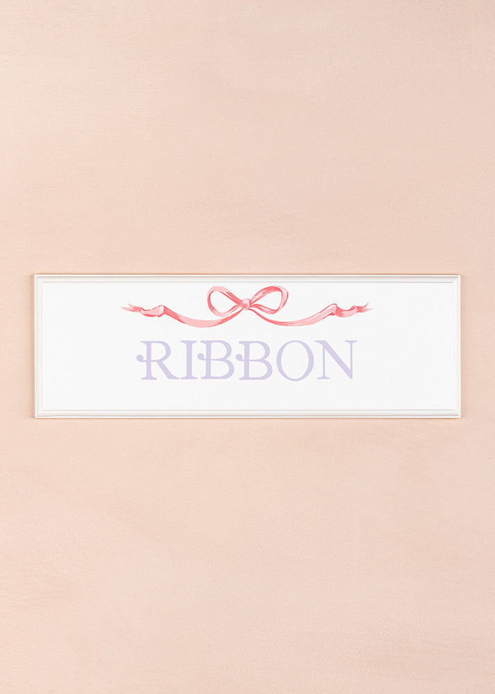 Ribbon Name Plaque